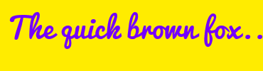 Image with Font Color 7400FF and Background Color FFEC00